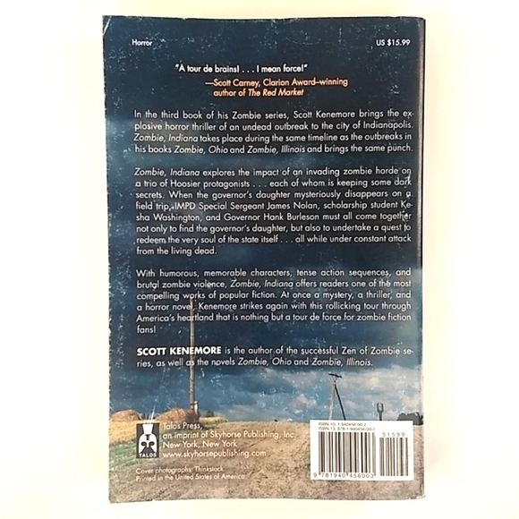 Zombie Indiana by Scott Kenemore, Softcover, 2014 - Picture 2 of 9